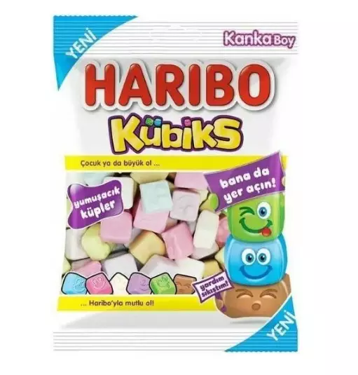 Haribo Kubiks Vaahtokarkki 80g - Irtomakeiset - 14514 - 1
