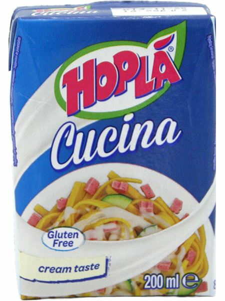 Hopla Cooking Cream/ Kasvirasvapohjainen ruokakerma Gluteeniton 200ml - Maidot - 19774 - 1