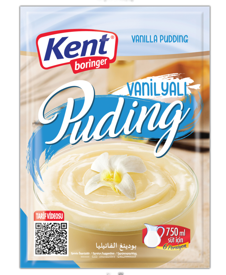KB Vanilla Puding/ Vanilja Vanukasjauhe 125g - Vanukkaat ja jälkiruoka-ainekset - 19094 - 1