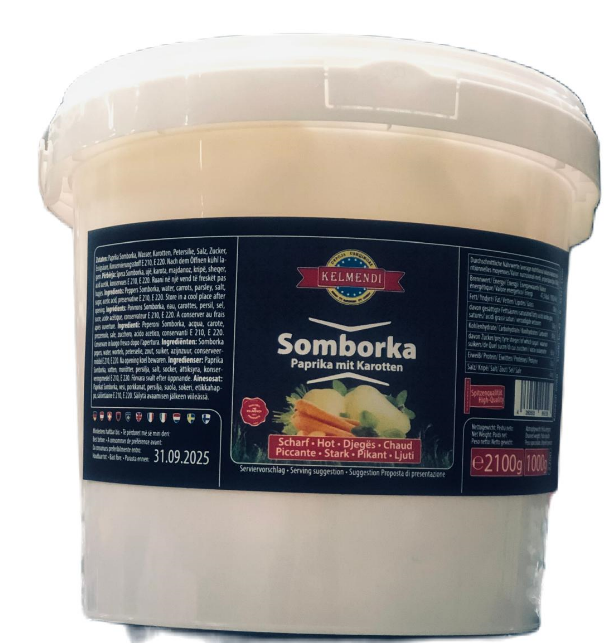 Kelmendi Somborka Paprika-Porkkana 2,5kg - Tomaatti- ja paprikasäilykkeet - 16144 - 1