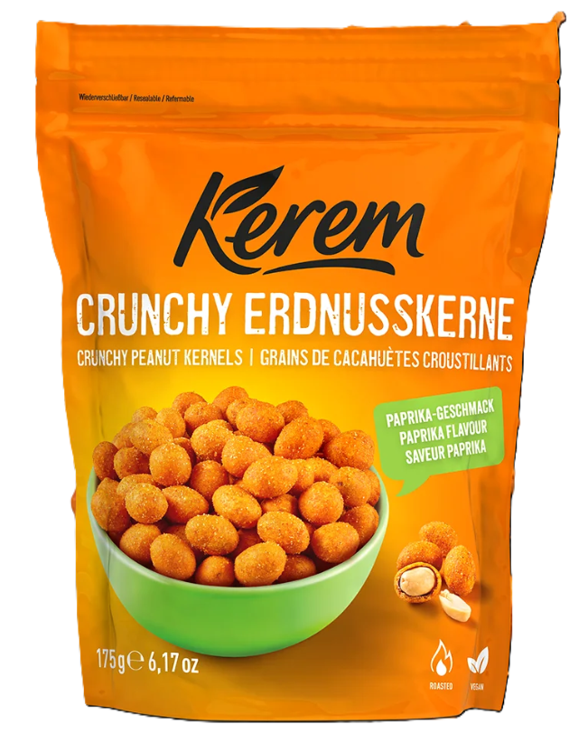 Kerem Crunchy Peanut / Paprikamaustettu rapea maapähkinä 200g - Pähkinät - 19324 - 1