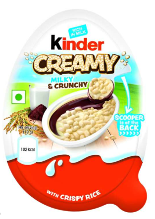 Kinder Creamy Milky&Crunchy 19g - Suklaat - 13684 - 1