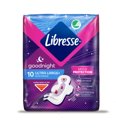 Libresse Ultra Night Wing 10pcs/ Terveysside - Hygieniatarvikkeet - 16764 - 1