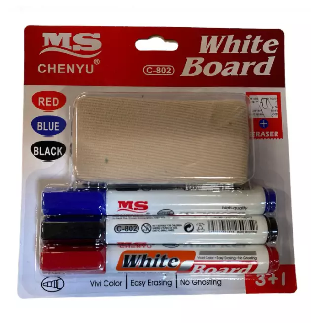 MS White Board Valkotaulu kynä Setti 2533 - Tarvikkeet - 14734 - 1