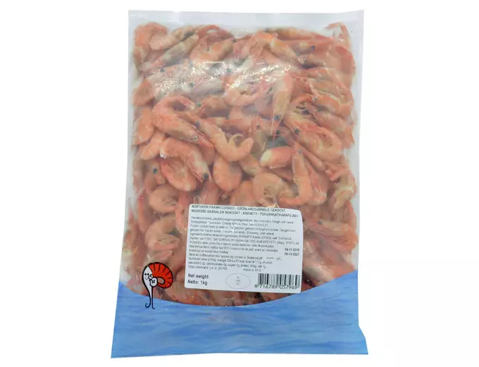 Northern Prawn Cooked/ Pohjankatkarapu 120/+ 1Kg / 6110 - Pakasteäyriäiset - 4064 - 1