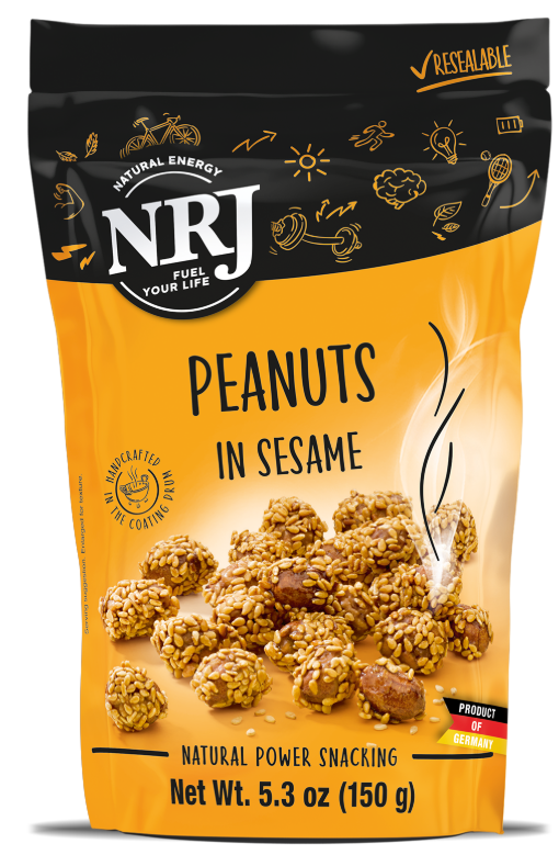 NRJ Peanut in Sesame / Maapähkinä seesamilla 150g - Pähkinät - 21614 - 1