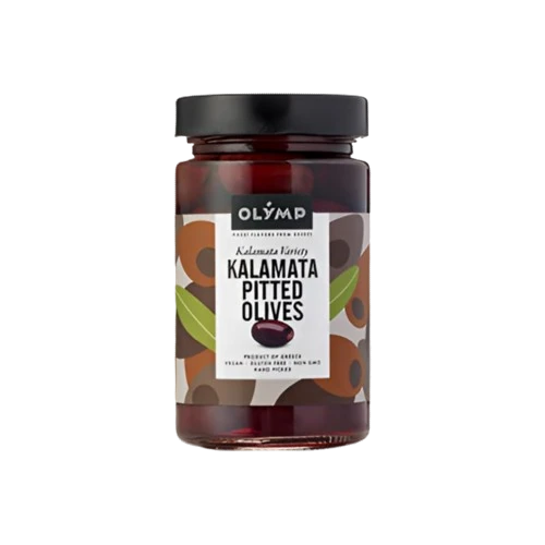 Olymp Kalamata Pitted Olives / Kivettömät oliivit suolavedessä 320/150g CAM - Oliivisäilykkeet - 19154 - 1