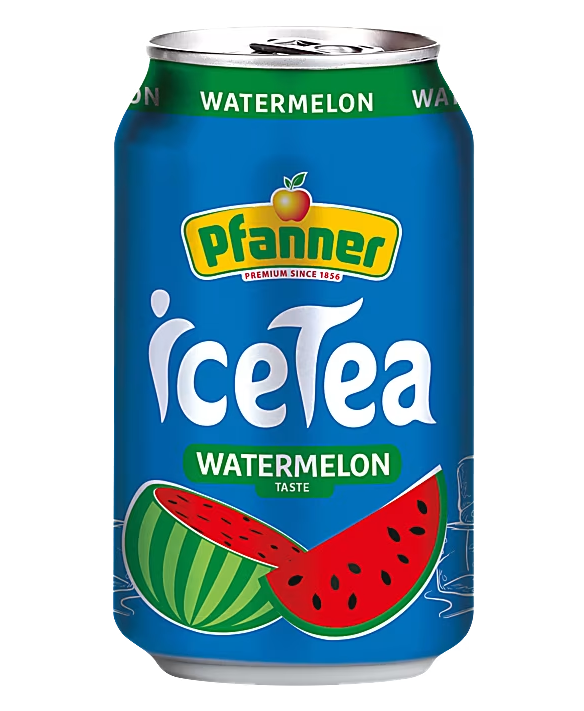 Pfanner Icetea Watermelon/ Vesimeloni Jäätee 330ml - Limonadit ja virvoitusjuomat - 19224 - 1