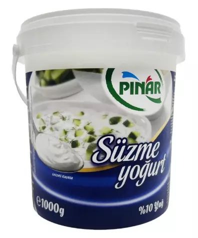 Pinar Suzme Yogurt / Maustamaton Jogurtti 10% 1kg - Turkkilaiset jogurtit - 15244 - 1