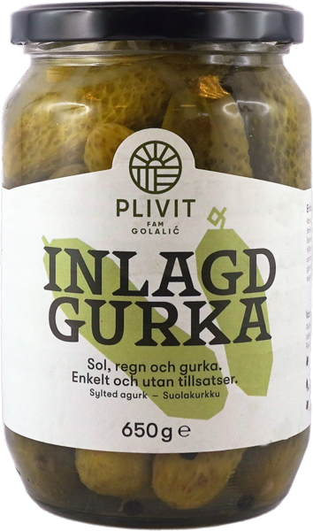 Plivit Pickled Cucumber/ Suolakurkku 650g CAM - Kurkkusäilykkeet - 20084 - 1
