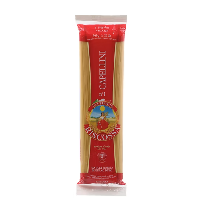 Pasta Riscossa Capellini Spagetti No:1 91 500g - Pastat - 4434 - 1