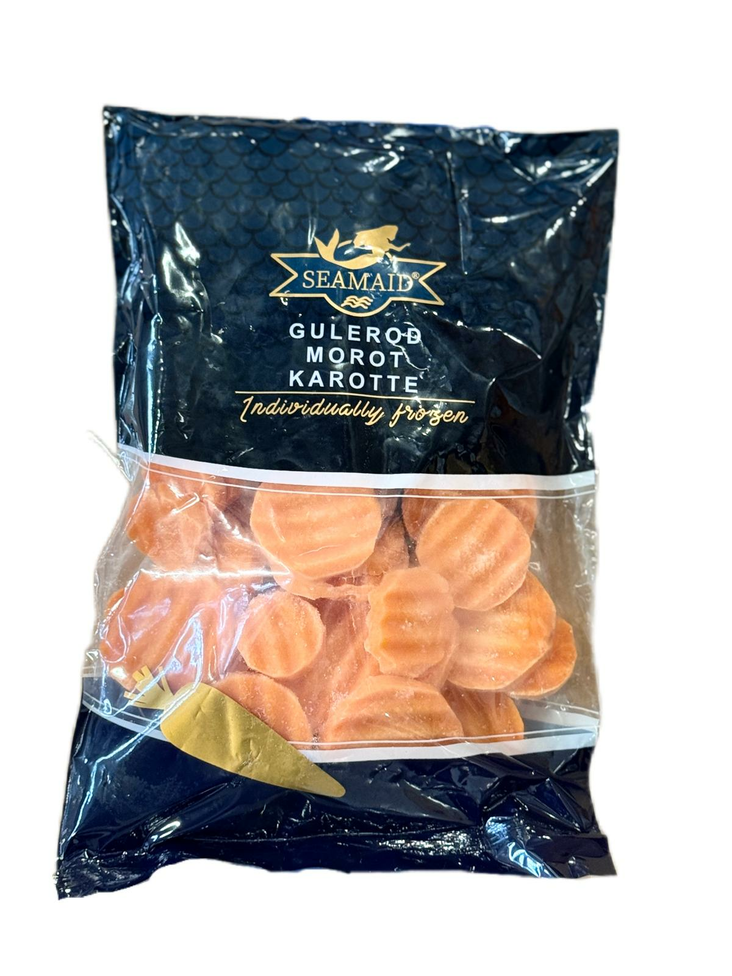 SeaMaid IQF Crinkle cut Carrot/ Porkkana 400g - Pakaste vihannekset - 17244 - 1