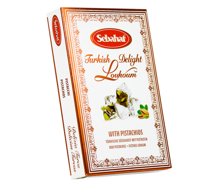 Sebahat Turkish Delight Lokum with Pistachio / Lokum pistaasipähkinällä 180g - Turkish Delight & Halvat - 16704 - 1