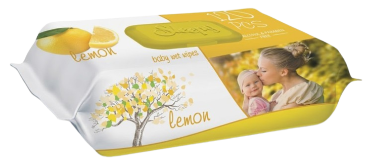 Sleepy Lemon Wet Wipes/ Kosteuspyyhe 120kpl - Siivousvälineet ja tarvikkeet - 20934 - 1