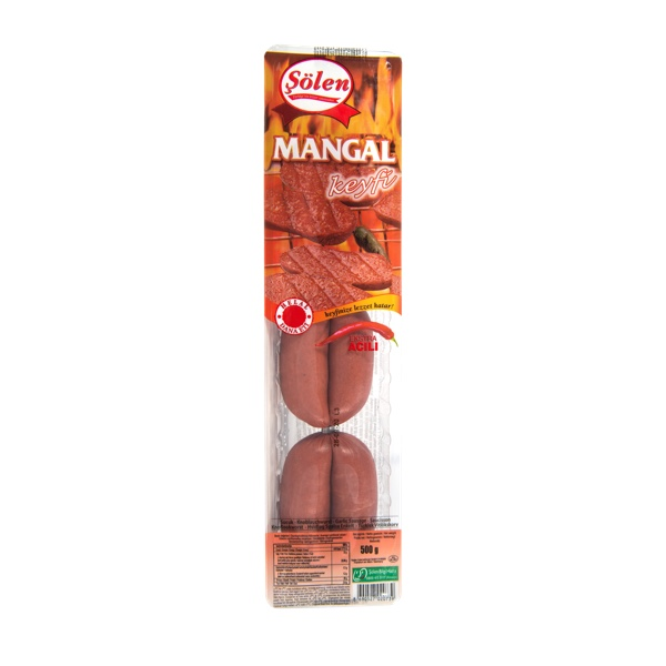 Sölen Mangal Keyfi Parmak Sucuk Hot / Tulinen valkosipulimakkara 500g - Sucuk makkarat - 6204 - 1