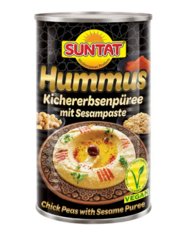 Suntat Hummus with Sesampaste / Kikhernelevite seesamitahnalla 330g TNK - Papu- ja linssisäilykkeet - 20204 - 1
