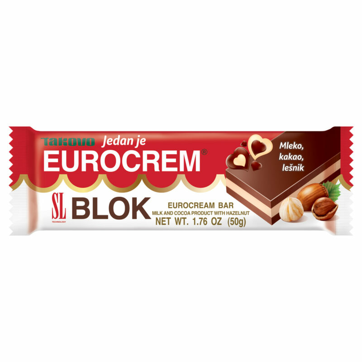 Takovo SL Eurocrem Blok Suklaapatukka 50g - Patukat - 4594 - 1