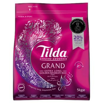 Tilda Grand Extra Long Basmati Rice / Pitkäjyväinen basmatiriisi 5kg - Tummat ja täysjyväriisit - 10884 - 1