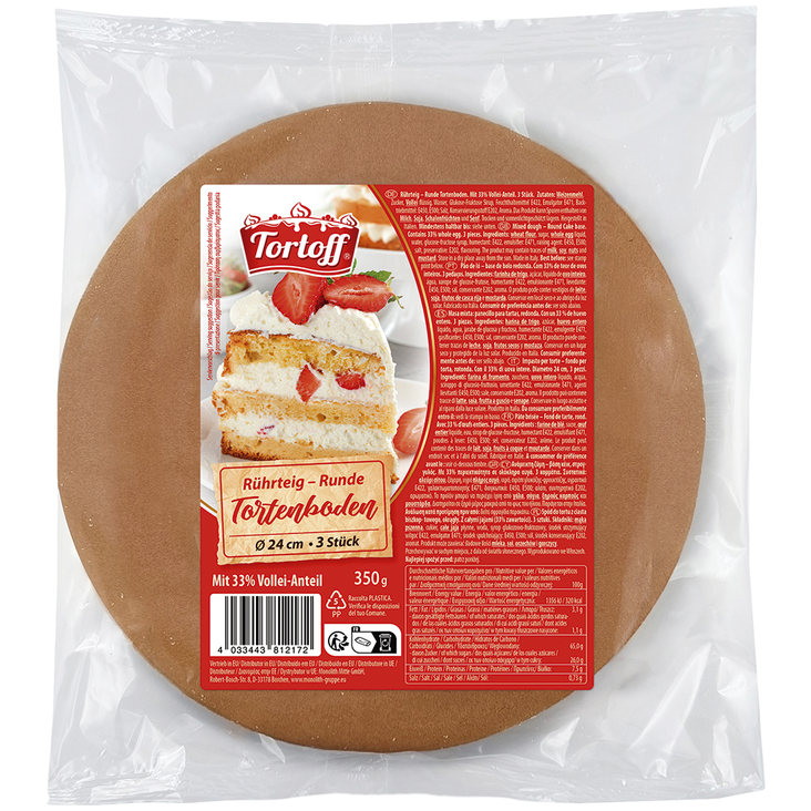 Tortoff Cake base layers/ Kakkupohja 350g - Valmistaikinat - 20754 - 1