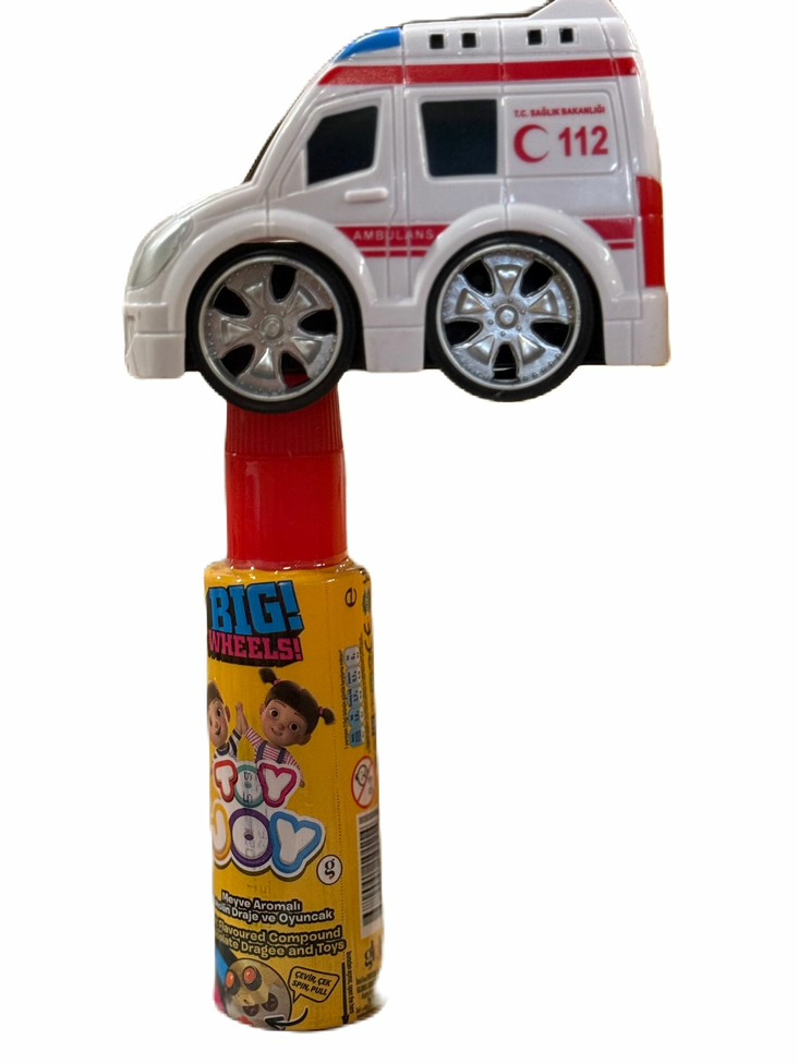 Toy Joy Ambulnace Sugar Chocolate/ Karkki 15g - Irtomakeiset - 17254 - 1