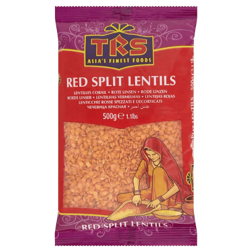 TRS Red Split Lentils / Punaiset halkaistut linssit 500gr - Linssit - 12604 - 1