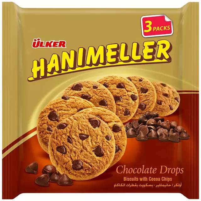 Ulker Hanimeller Cokodalma Biskuvi / Suklaakeksi 3*82g - Täytekeksit ja vohvelit - 4934 - 1