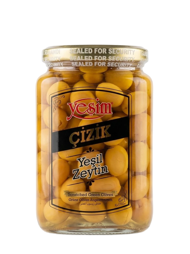 Yesim Cizik Yesil Zeytin / Naarmuuntunut vihreä oliivi 400/750g CAM - Oliivisäilykkeet - 9764 - 1