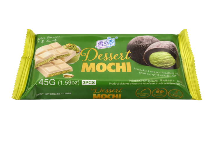 Yuki&Love Mochi Pistachio Flavour/ Mochi 45g - Konvehdit - 19734 - 1