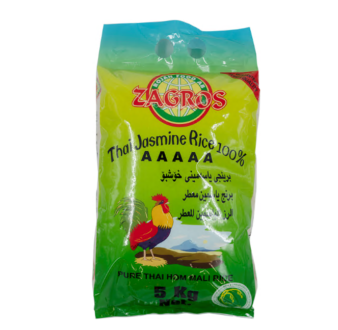 Zagros Thai Jasmine Rice 100%/ Jasmiiniriisi 5kg - Jasmiiniriisi - 5324 - 1