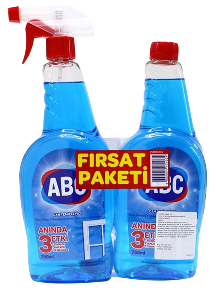 ABC Glasreiniger Spray/ Lasipuhdistussuihke 1+1 750ml - Ikkuna- ja lasipintojen puhdistusaineet - 21055 - 1