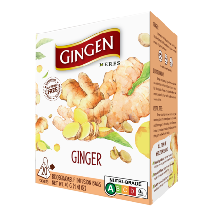 Gingen Ginger Tea/ Inkivääri teepussi 2x20g - Terveys teet - 20695 - 1