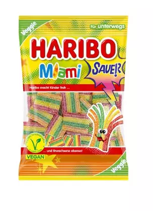 Haribo Miami Sauer Gelatiiniton Karkkipussi 85g - Irtomakeiset - 15725 - 1