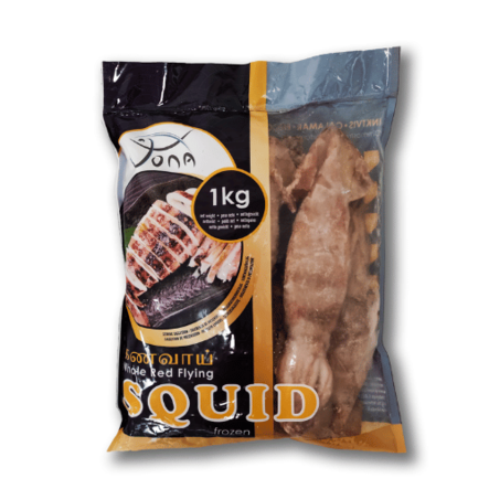 Jona Whole Red Flying Squid / Mustekala 1kg - Pakasteäyriäiset - 10555 - 1