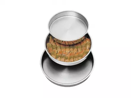 Peltitarjotin Setti Pyöreä 3pcs - Astiat ja aterimet - 13975 - 1