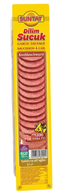 Suntat Dilim Sucuk / Viipaloidut valkosipulimakkara 200g - Sucuk makkarat - 20945 - 1