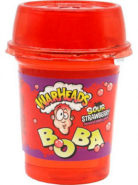 Warheads Boba Sour Strawberry/ Juoma 400ml - Limonadit ja virvoitusjuomat - 18995 - 1