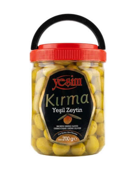Yesim Kirma Yesil Zeytin/ Vihreä oliivi 700g PET - Oliivisäilykkeet - 19675 - 1