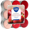 Aura Scented Candles Strawberry/ Tuoksulämpökynttilät 18kpl - Koti ja käyttötavara - 17975 - 1
