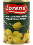 Lorena Zeytin Olive mit Paprika / Vihreät Oliivit Paprikoilla 300g TNK - Oliivisäilykkeet - 18925 - 1