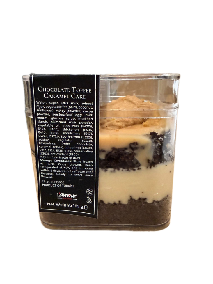 900413 Lamour Toffe Caramel Cup / Karamelli kuppi 165g - Pakastemakeiset ja -jälkiruoat - 19125 - 1