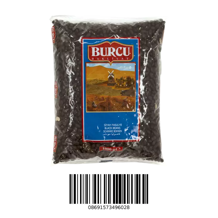 Burcu Siyah Fasulye / Mustapapu 1Kg - Kuivatut pavut - 1185 - 1