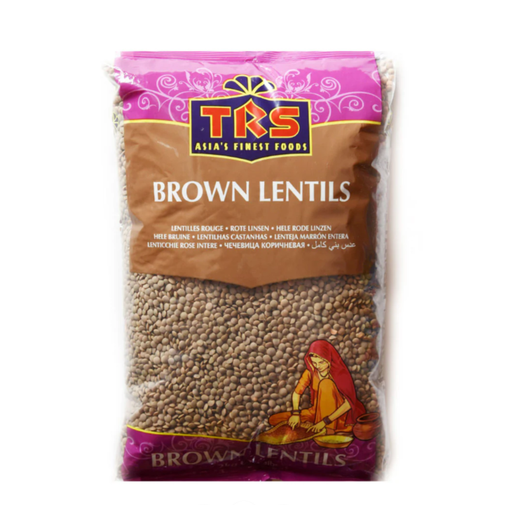 TRS Lentils Brown Whole (Masoor)/ Ruskeat Linssit 1kg - Linssit - 17795 - 1