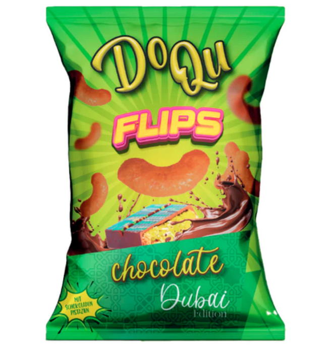 Doqu Flips Chocolate Dubai Sipsi 80g - Sipsit - 17845 - 1