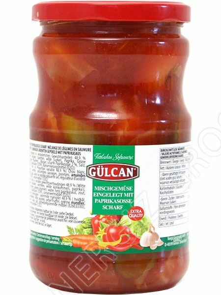 Gulcan Vihannessekoitus Paprikakastikkeella 720g CAM - Vihannessäilykkeet - 18205 - 1