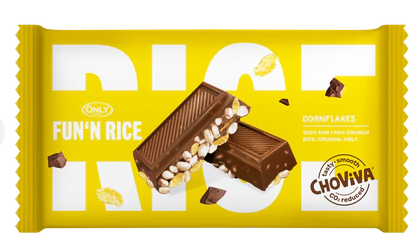 Only Puffed Rice&Cornflake Cocoa / Paisutettu riisi&maissihiutale kaakaolla 100g - Täytekeksit ja vohvelit - 18385 - 1