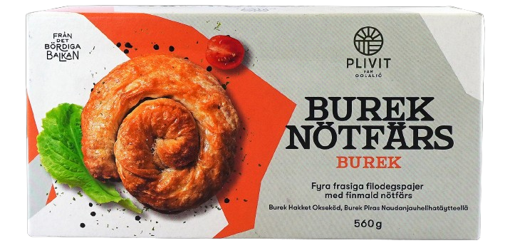Plivit Burek Piras Naudanjauhelihatäytteellä 560g - Börek - 20075 - 1
