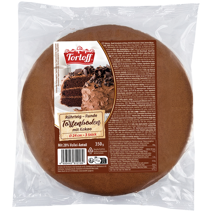 Tortoff Cake base layers/ Kakkupohja 350g - Valmistaikinat - 20755 - 1