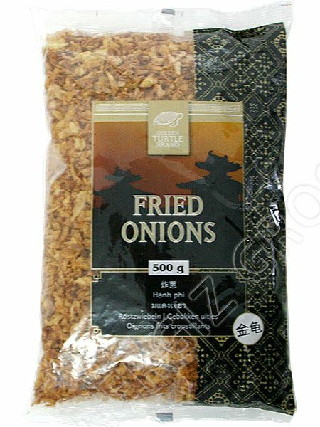 Golden Turtle Brand Fried Onions / Paahdettu sipuli 500g - Kuivatut yrtit - 8405 - 1
