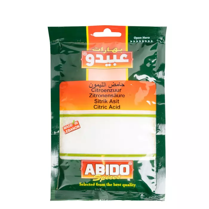 Abido Spices Citric Acid Sitruunahappo 100g - Yleismausteet - 12315 - 1