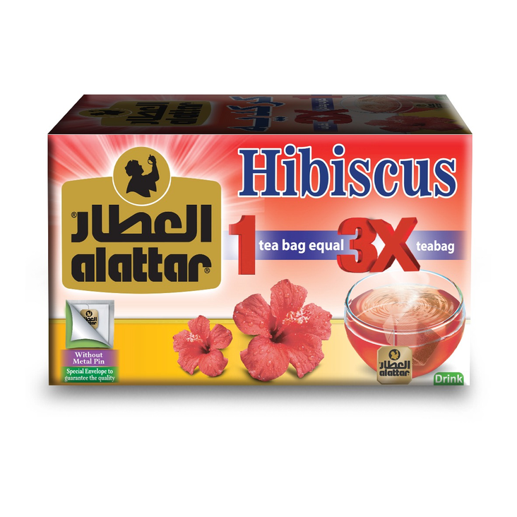 Al Attar Hibiscus Tea/ Hibiscus Tee 12x2,5g - Terveys teet - 15375 - 1